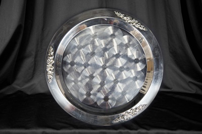 15-inch Round Tray, Stainless